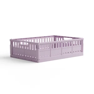 CAISSE DE RANGEMENT PLIANTE - L - LILA