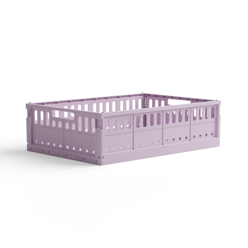 CAISSE DE RANGEMENT PLIANTE - L - LILA