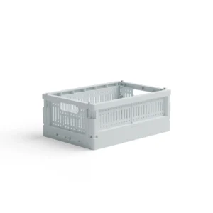 CAISSE DE RANGEMENT PLIANTE - M - BLEU ICE CUBE