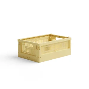 CAISSE DE RANGEMENT PLIANTE - M - LEMON CREAM