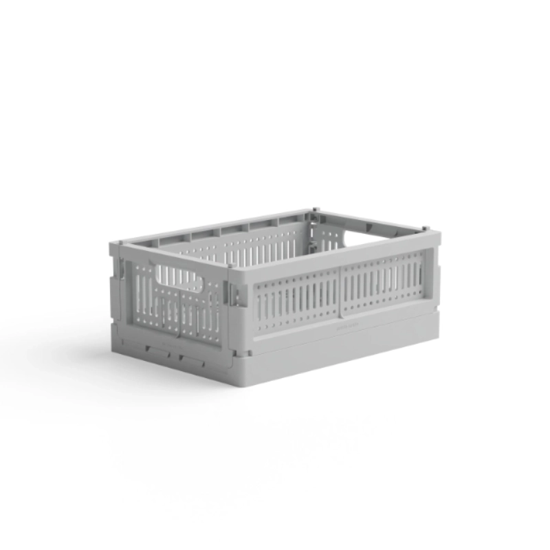 CAISSE DE RANGEMENT PLIANTE - S - GRIS MISTY