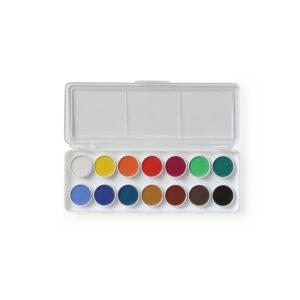 boite de peintures aquarelles 14 pastilles