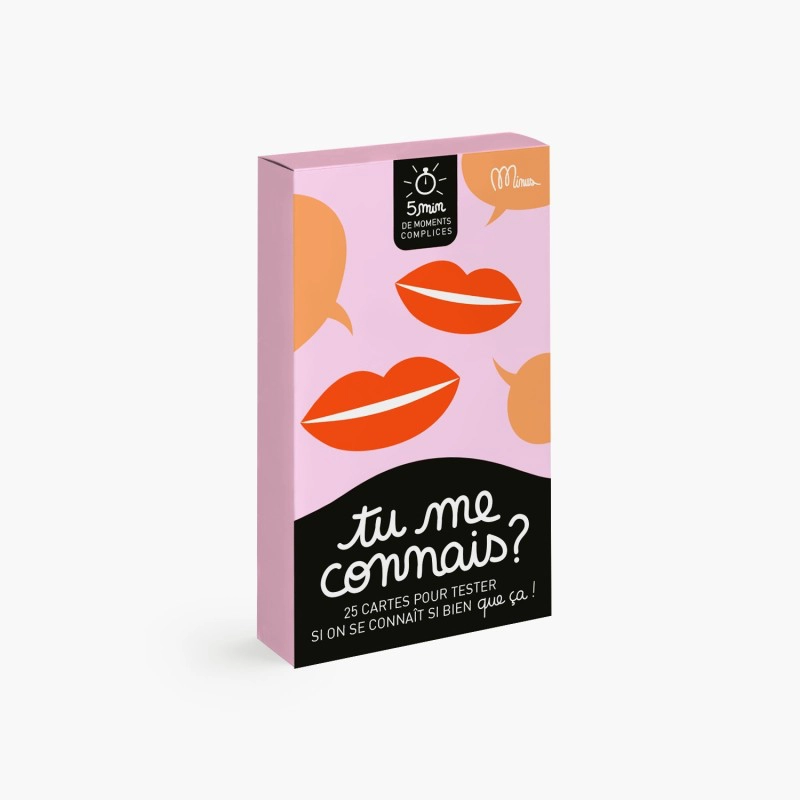 JEU DE CARTES "TU ME CONNAIS ?"