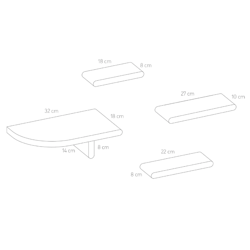 ETAGERES FIRMIN 2 + 2 PIECES – Image 4