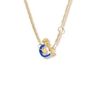 COLLIER MANILLE BLEU