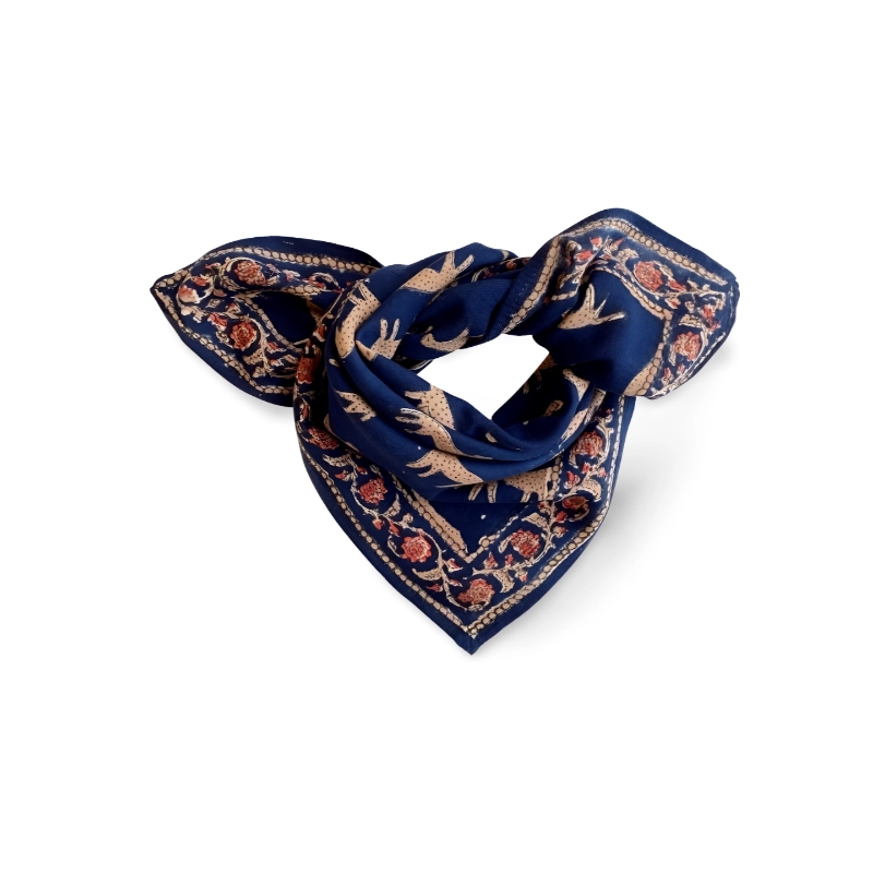 SMALL FOULARD MANIKA BENGALE MINUIT