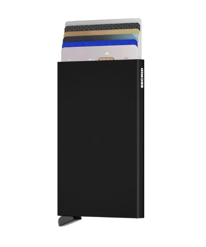 PORTE-CARTES ALUMINIUM - NOIR – Image 2