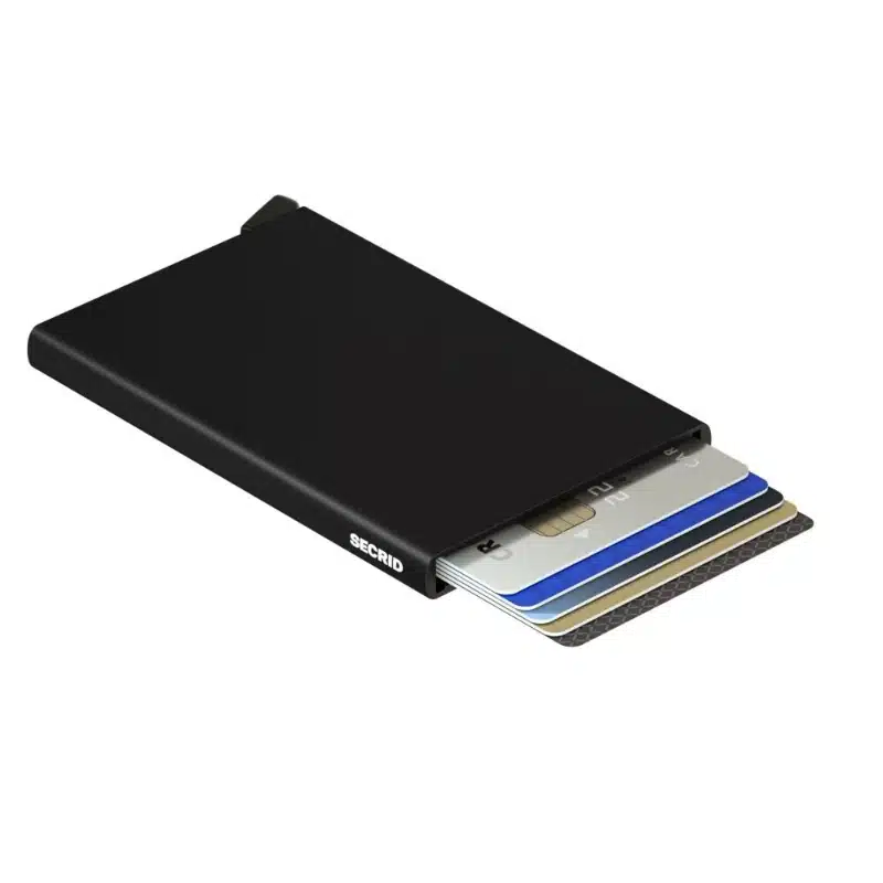 PORTE-CARTES ALUMINIUM - NOIR – Image 3