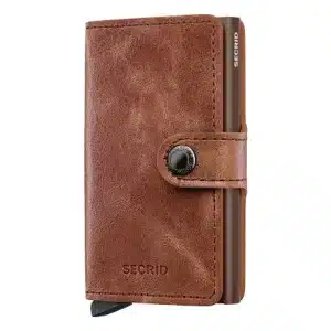 PORTE-CARTES CUIR DE VACHETTE - COGNAC - MINIWALLET