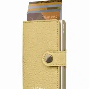 PORTE-CARTES CUIR DE VACHETTE - BUTTER JAUNE  - MINIWALLET