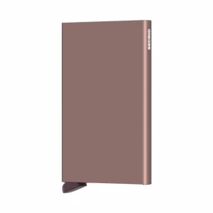 PORTE-CARTES ALUMINIUM - ROSE
