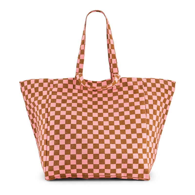 SAC ELISA - DAMIER FRAISE / CARAMEL