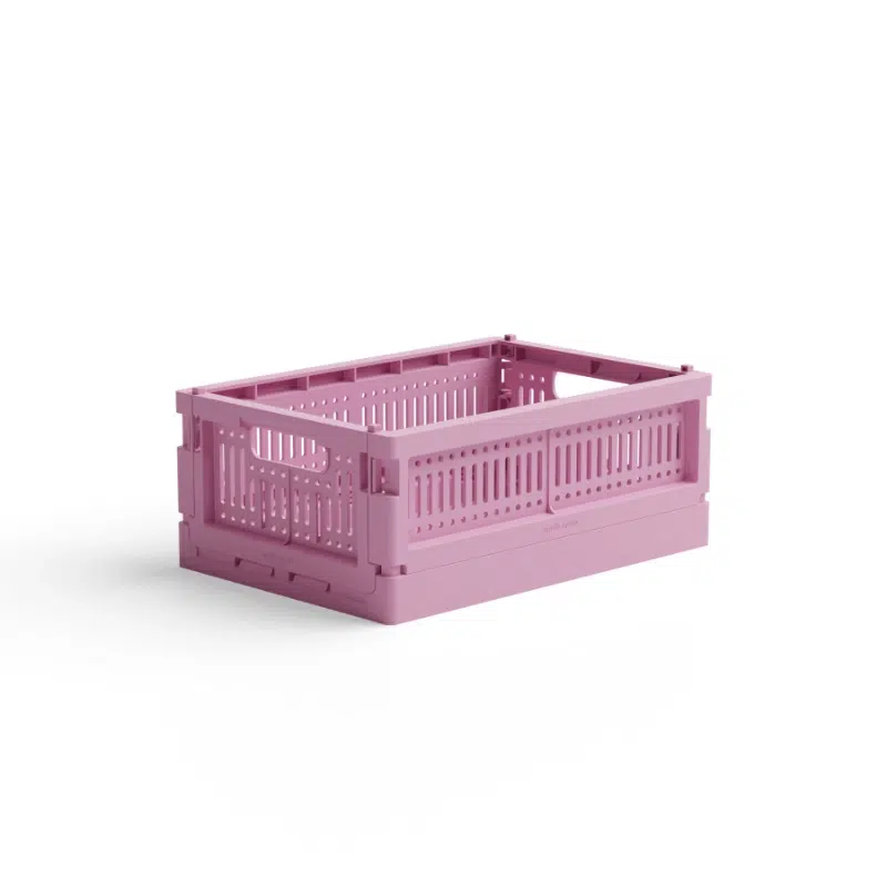CAISSE DE RANGEMENT PLIANTE - S - soft fuschia