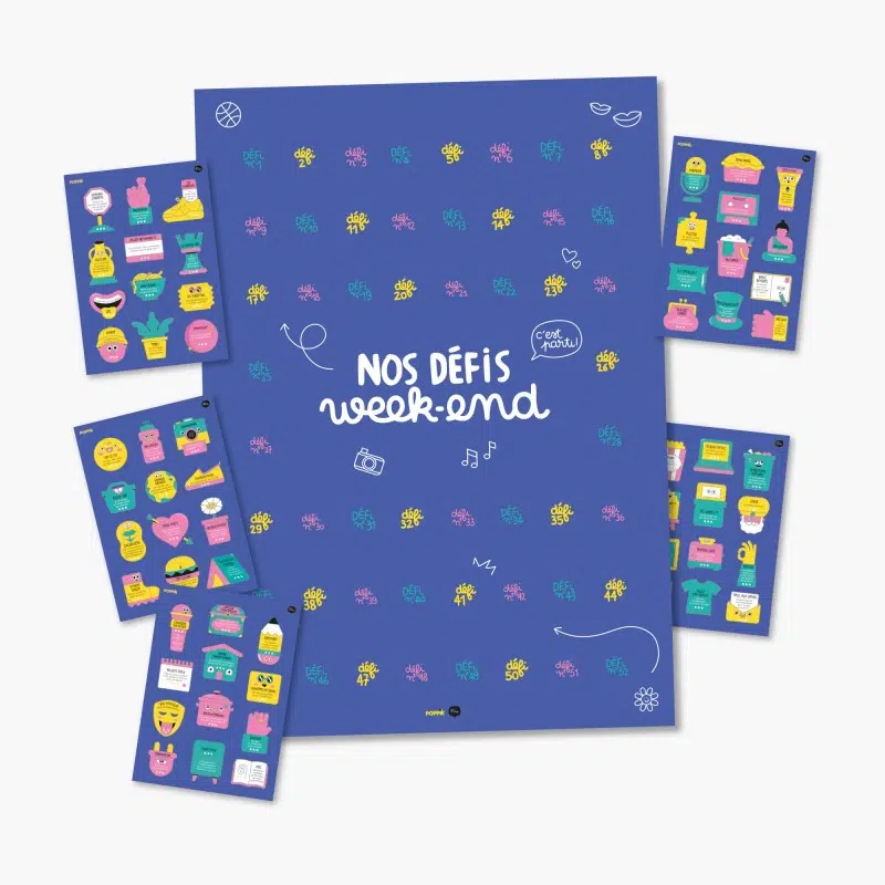nos defis week end poster a sticker 3 minus editions maison volumes lille