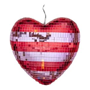 BOULE FACETTES DISCO COEUR