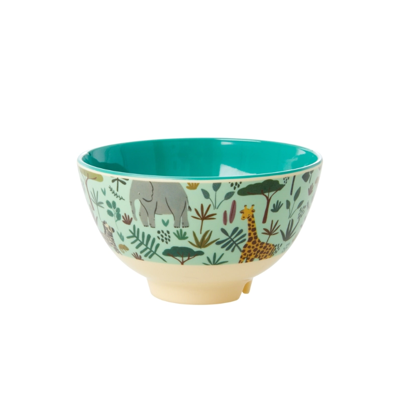 PETIT BOL ENFANT - VERT ALL OVER JUNGLE ANIMALS