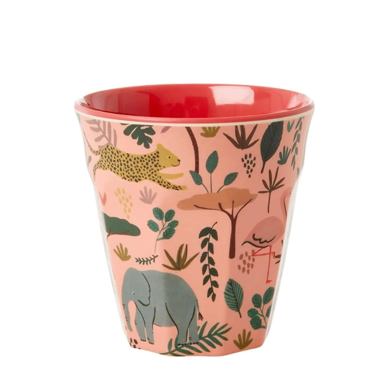 PETIT GOBELET ENFANT "S" - JUNGLE PINK JUNGLE PRINT