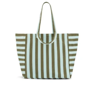 SAC ELISA - RAYURES AQUA / OLIVE