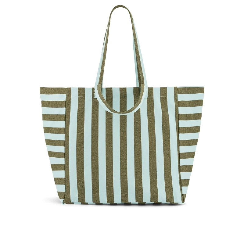 SAC ELISA - RAYURES AQUA / OLIVE