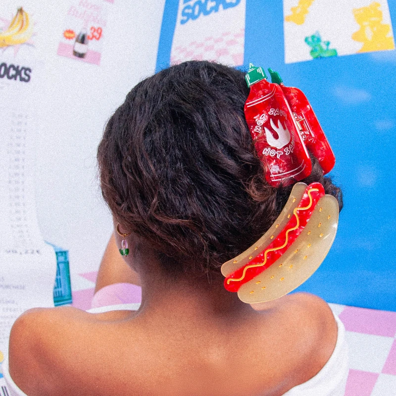 pince a cheveux hotdog amb 72 eat my socks maison volumes lille