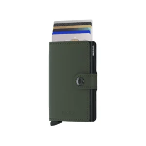 large matte miniwallet green black cards maison volumes lille 3