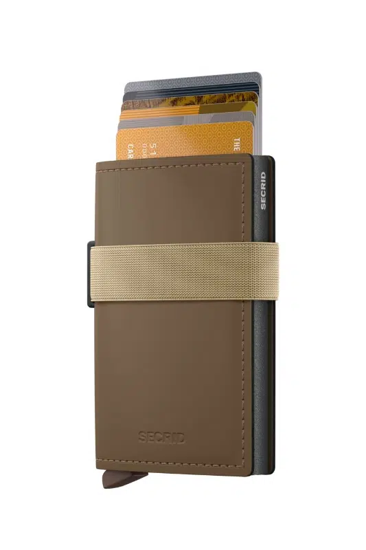 porte cartes secrid matteleather bandwallet earth beige cards maison volumes lille