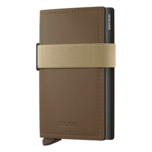 porte cartes secrid matteleather bandwallet earth beige front maison volumes lille