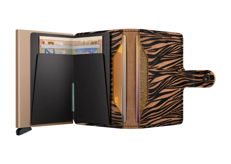 porte cartes secrid zebra miniwallet beige sand open maison volumes lille