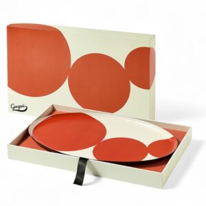 plateau oval astre rouge