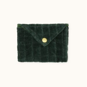 enveloppe ravi velours lisse forest