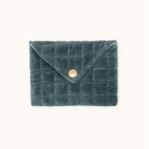 enveloppe ravi velours lisse grey