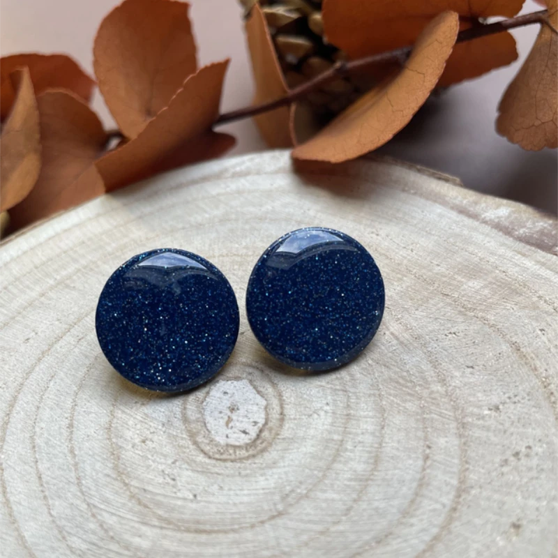 boucles doreille aimé bleue ceci cela 1