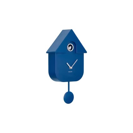 horloge coucou modern cuckoo cobalt bleu