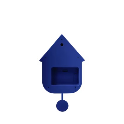 horloge coucou modern cuckoo cobalt bleu