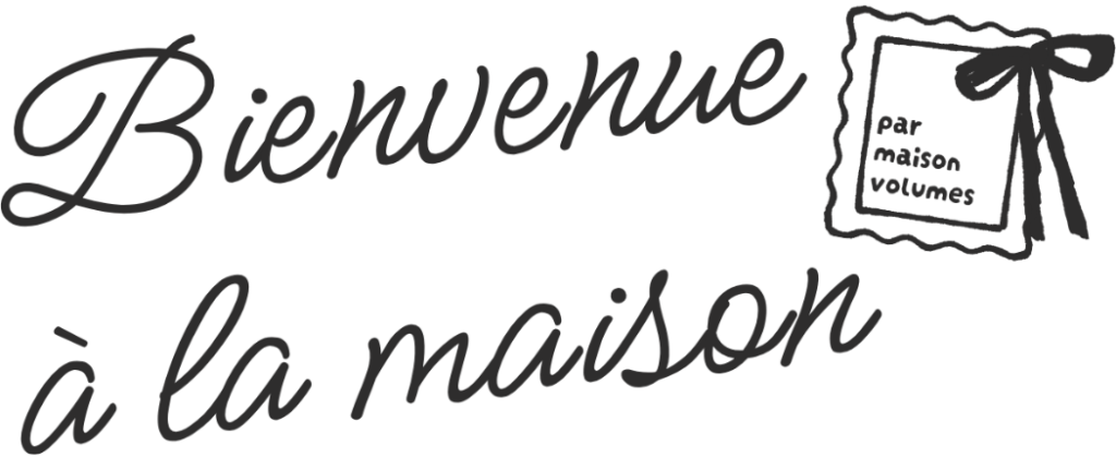 logo newsletter bienvenue a la maison maison volumes lille black