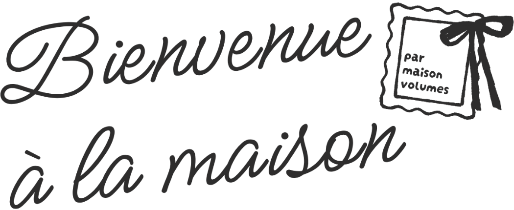 logo newsletter bienvenue a la maison maison volumes lille black