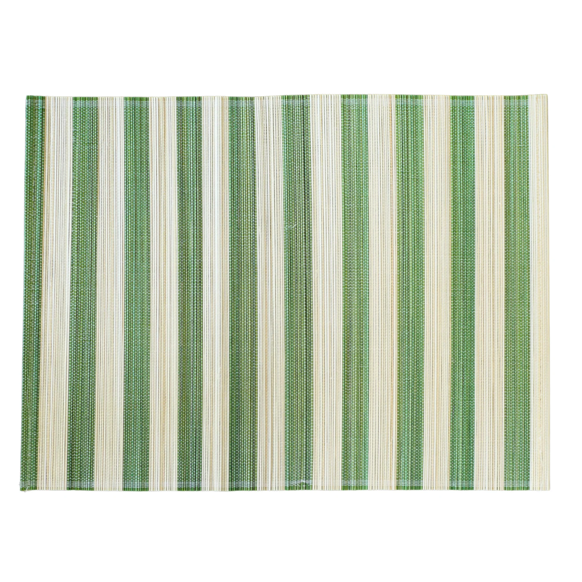lot set de table modo family rayé vert ecru maison volumes