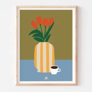affiche 30x40 les tulipesma petite vie maison volumes saint andré lez lille