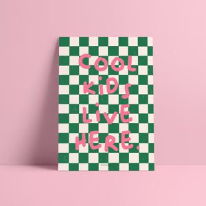 affiche cool kids vert rose mrs marsch 1 30x40 maison volumes saint andré lez lille