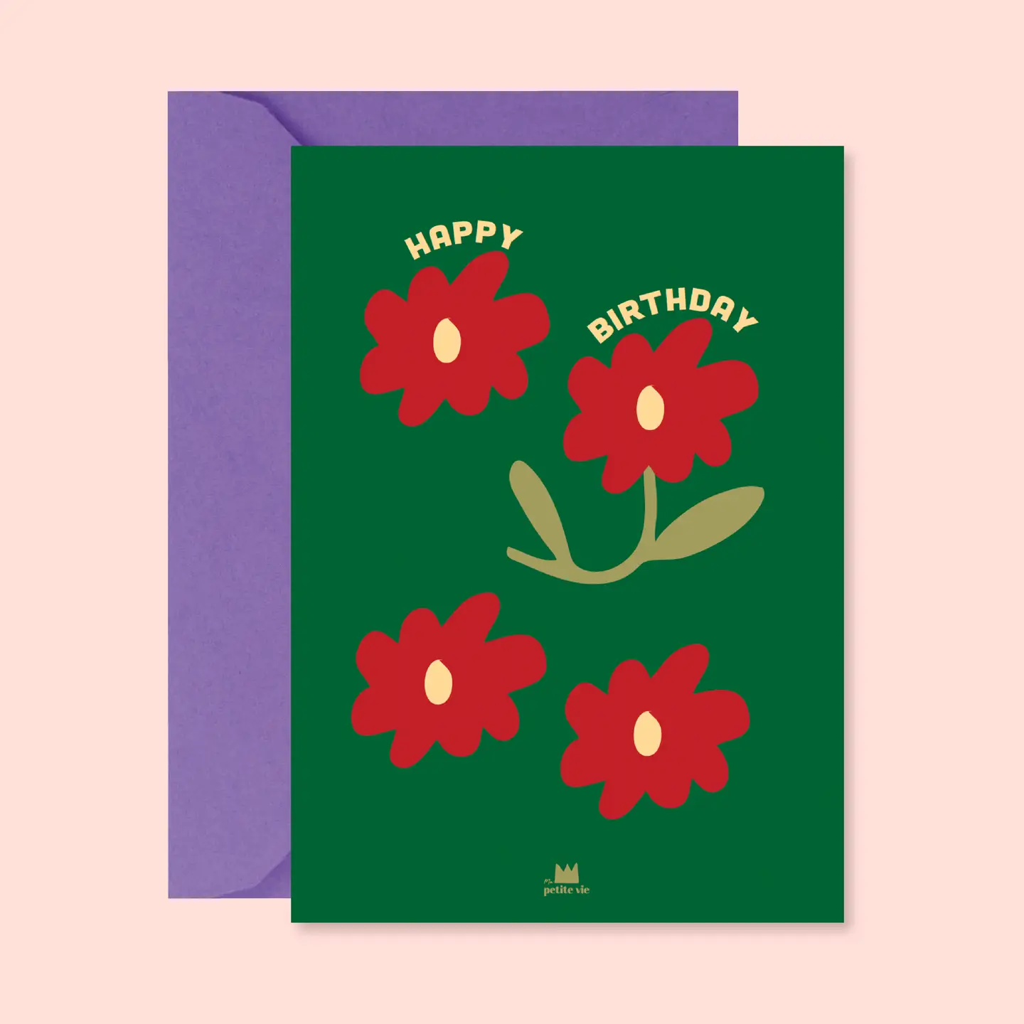 carte postale happy birthday fleursma petite vie maison volumes saint andré lez lille
