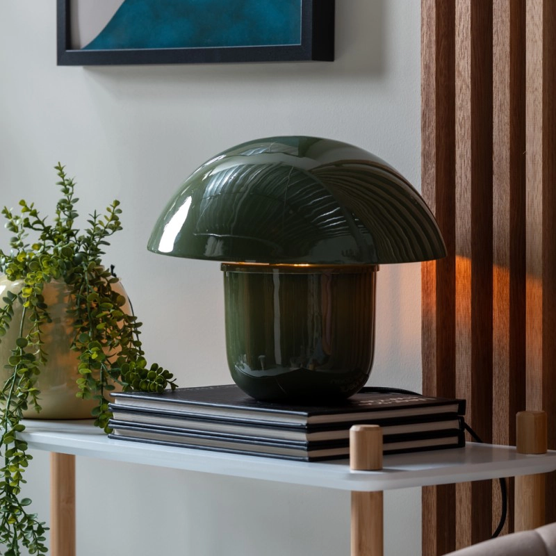 lamp mushroom jungle green 1