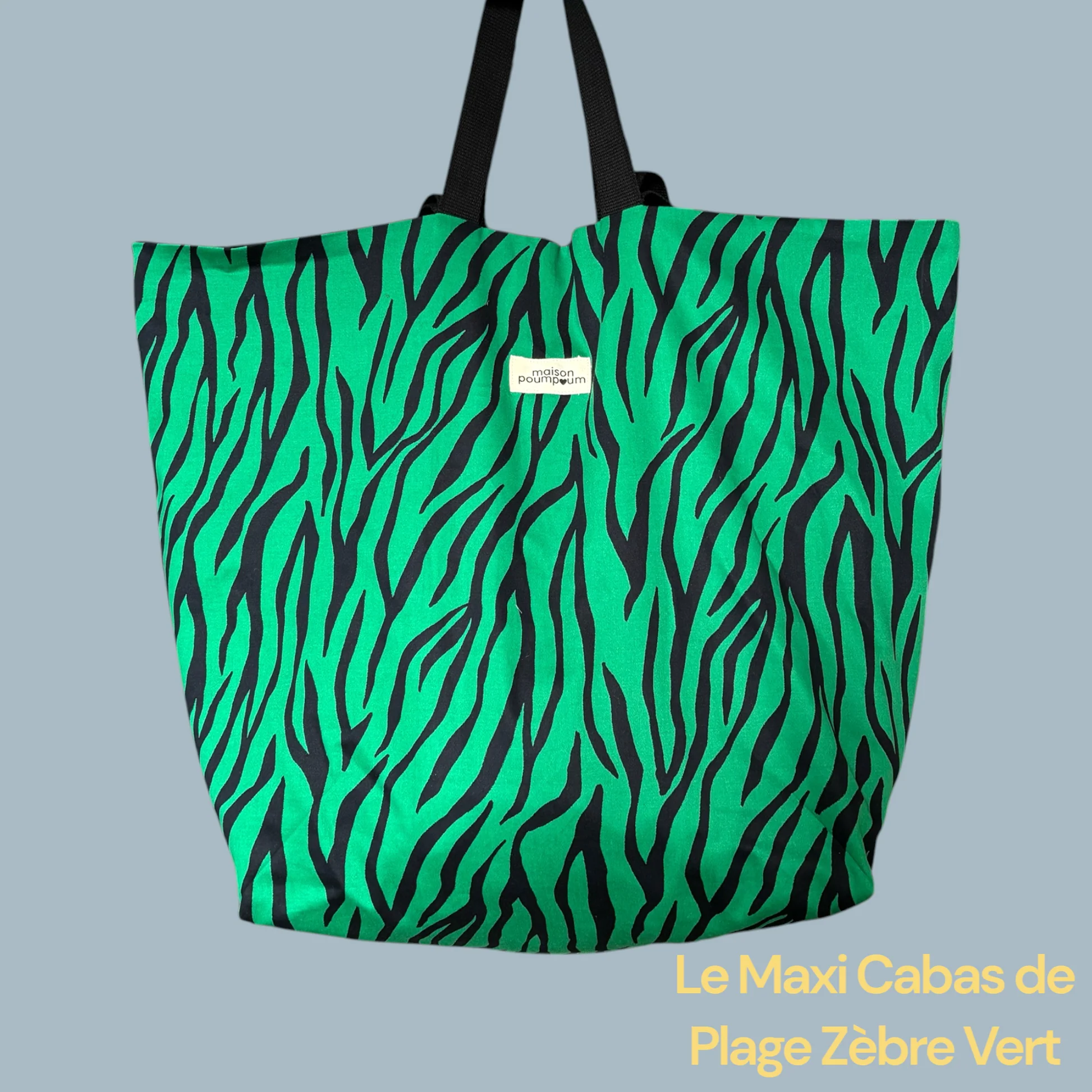 maxi cabas de plage zebre vertmaison poumpoum maison volumes saint andré lez lille
