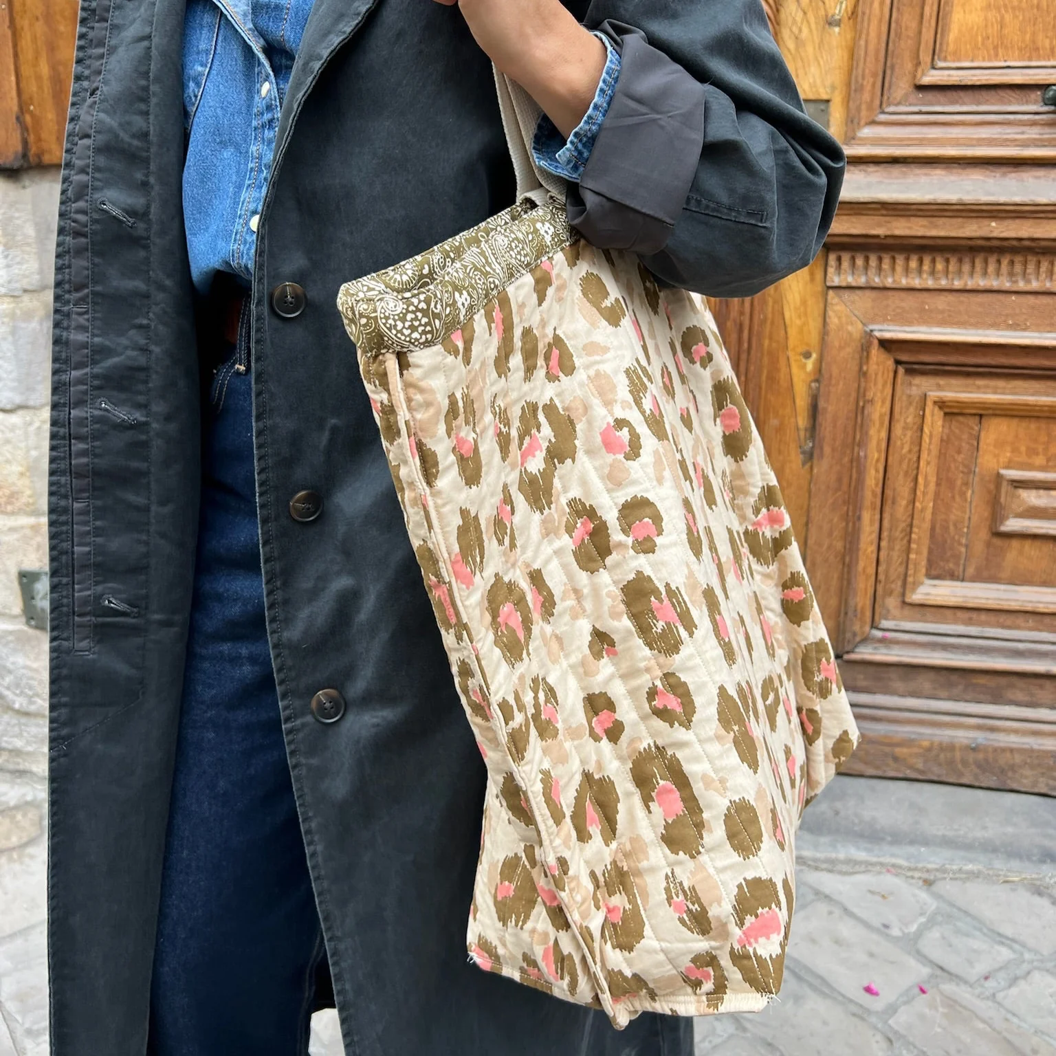 maxi totebag bandana l opard paulemaison poumpoum maison volumes saint andré lez lille