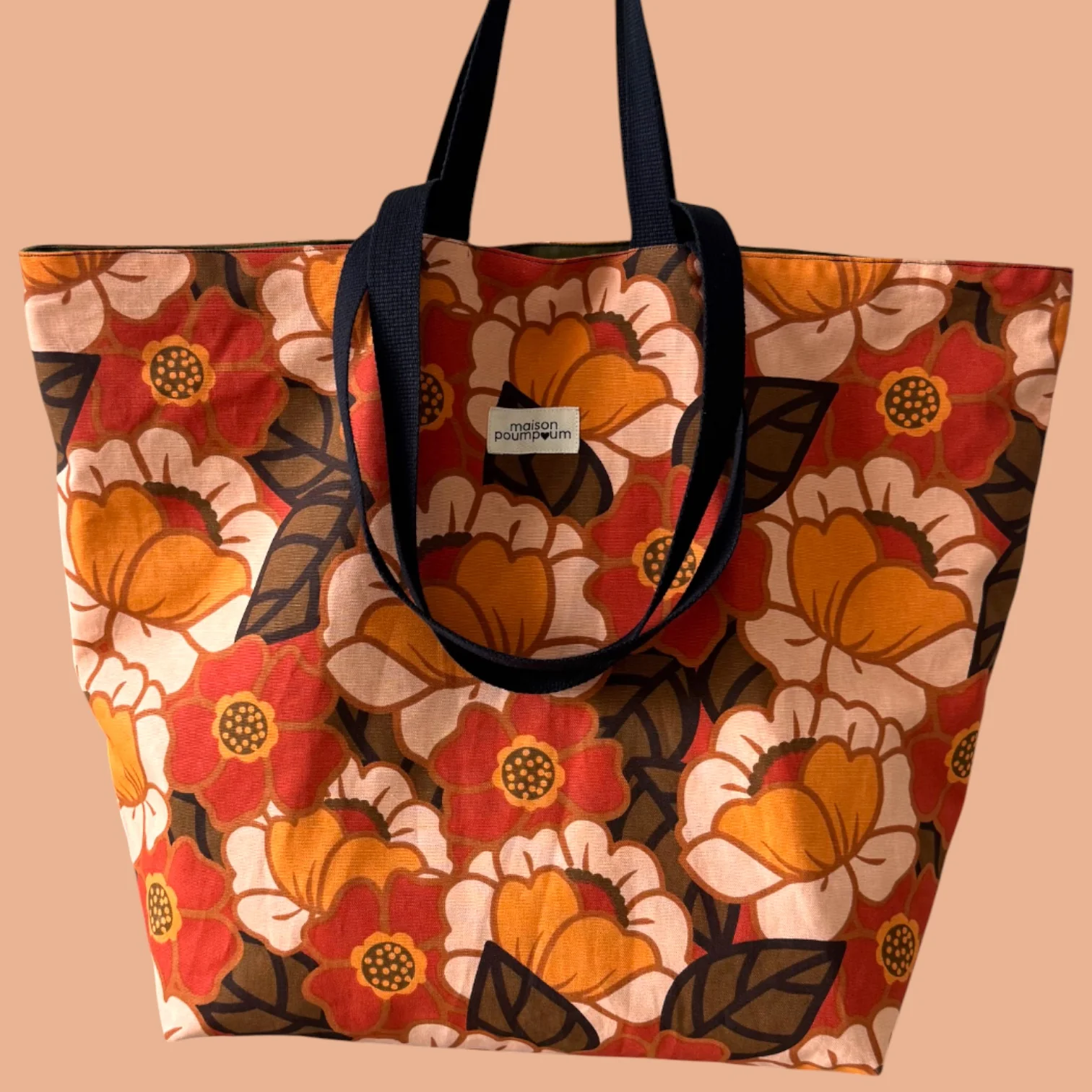 maxi totebag fleuri 70 smaison poumpoum maison volumes saint andré lez lille