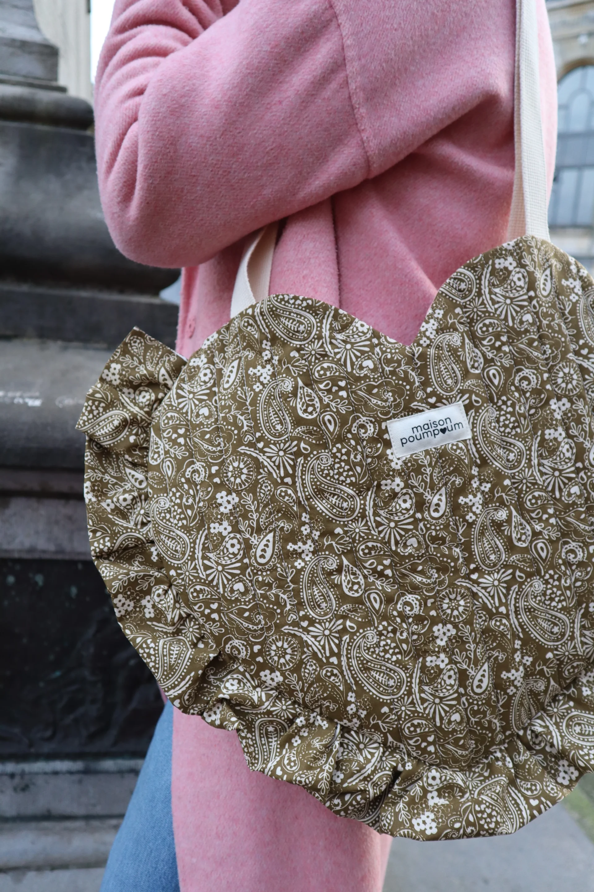 sac coeur bandana kaki 2maison poumpoum maison volumes saint andré lez lille
