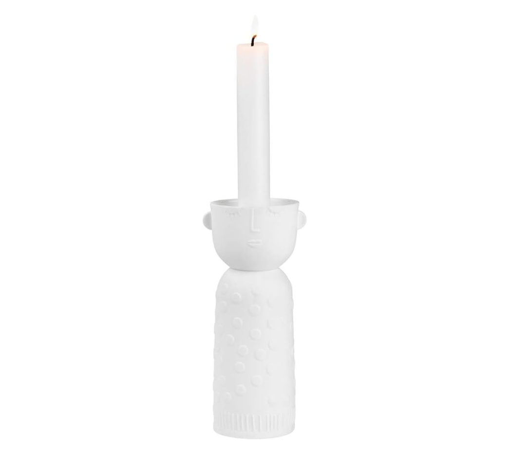 porcelain tales candel carrier luna d:7cm h:15cm