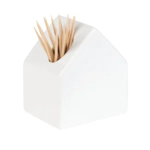 porcelain house – maison en porcelaine pics apero 5x6x7cm