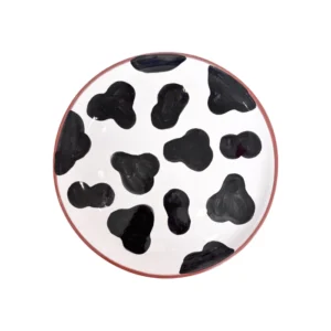 assiette 23cm 1 motifs peau de vache cdo