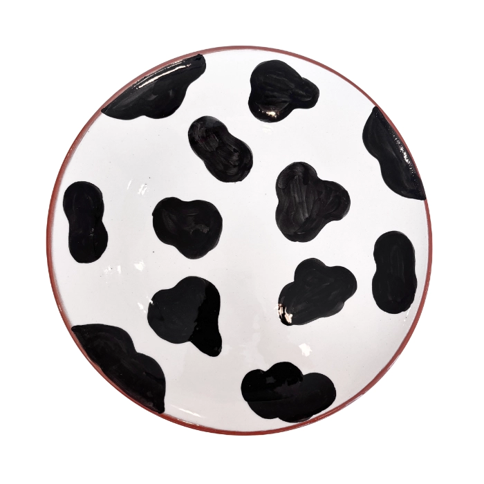 assiette 27cm 1 motifs peau de vache cdo
