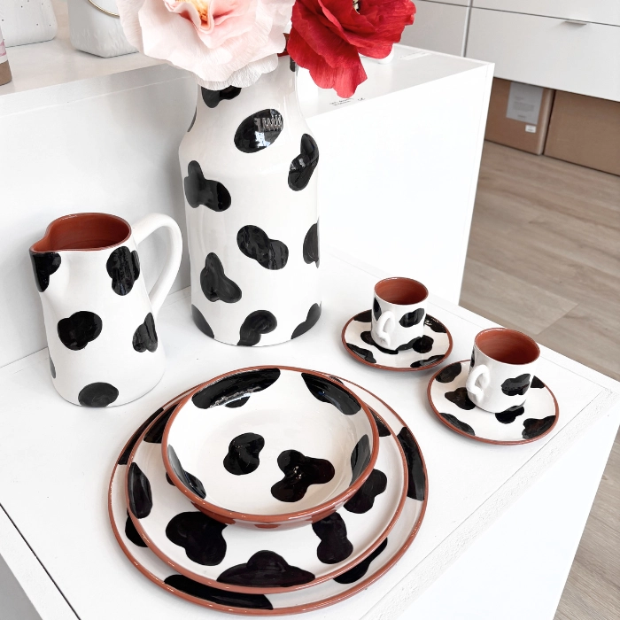 ceramique vaisselle vache 1 motifs peau de vache cdo